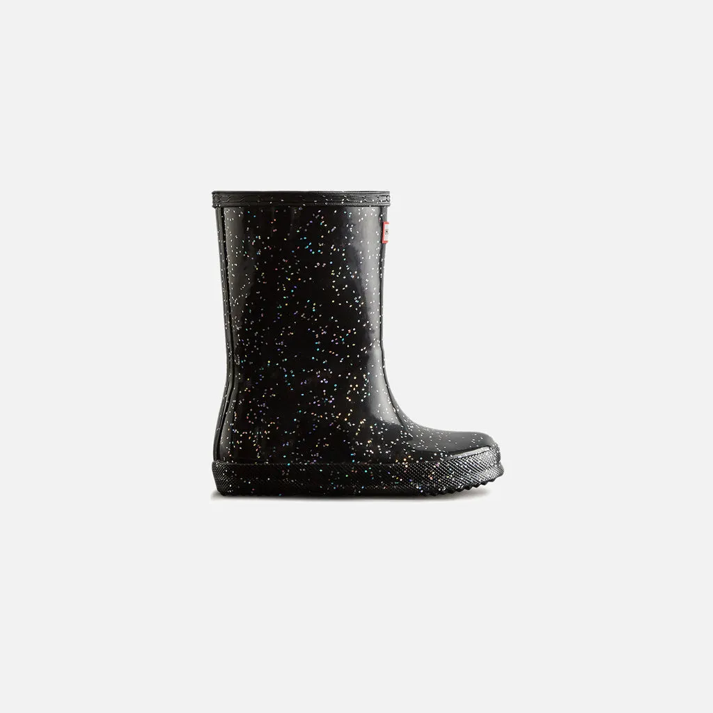 Hunter     giant glitter wellington boots