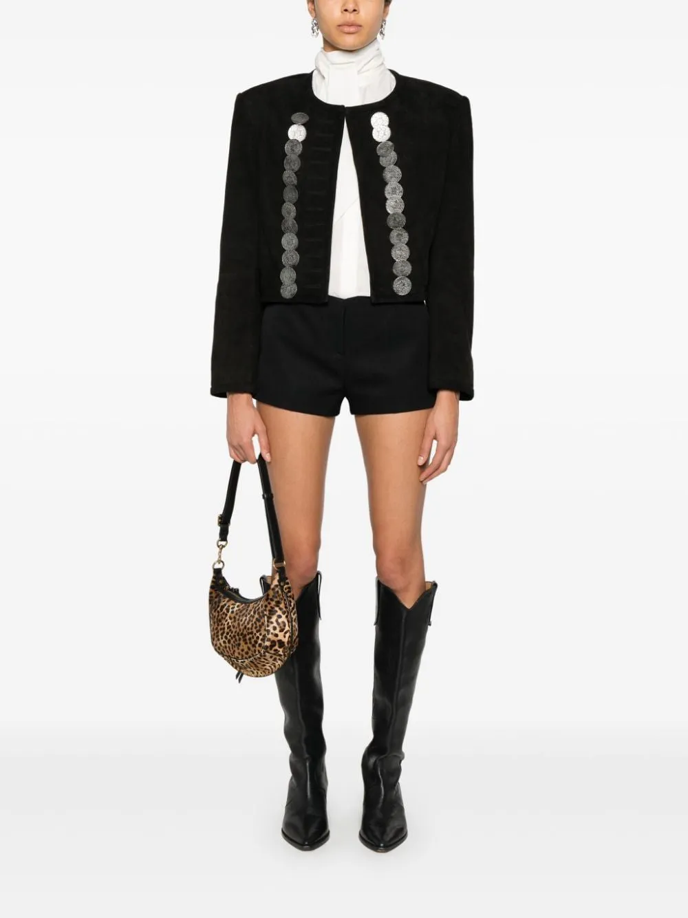 ISABEL MARANT Camila Leather Jacket Black