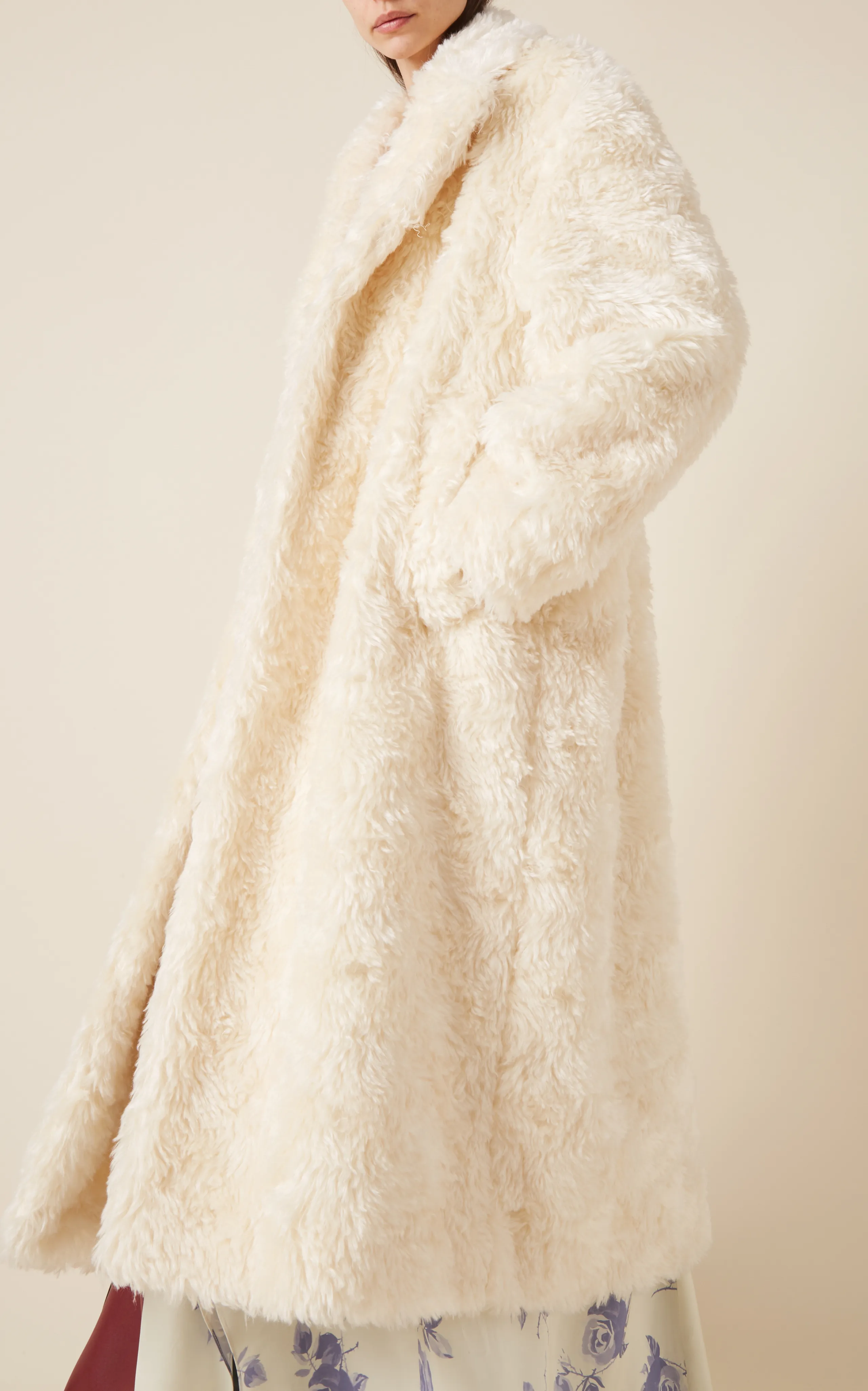 Jil Sander Long Pile Mohair Coat