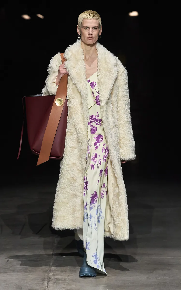 Jil Sander Long Pile Mohair Coat