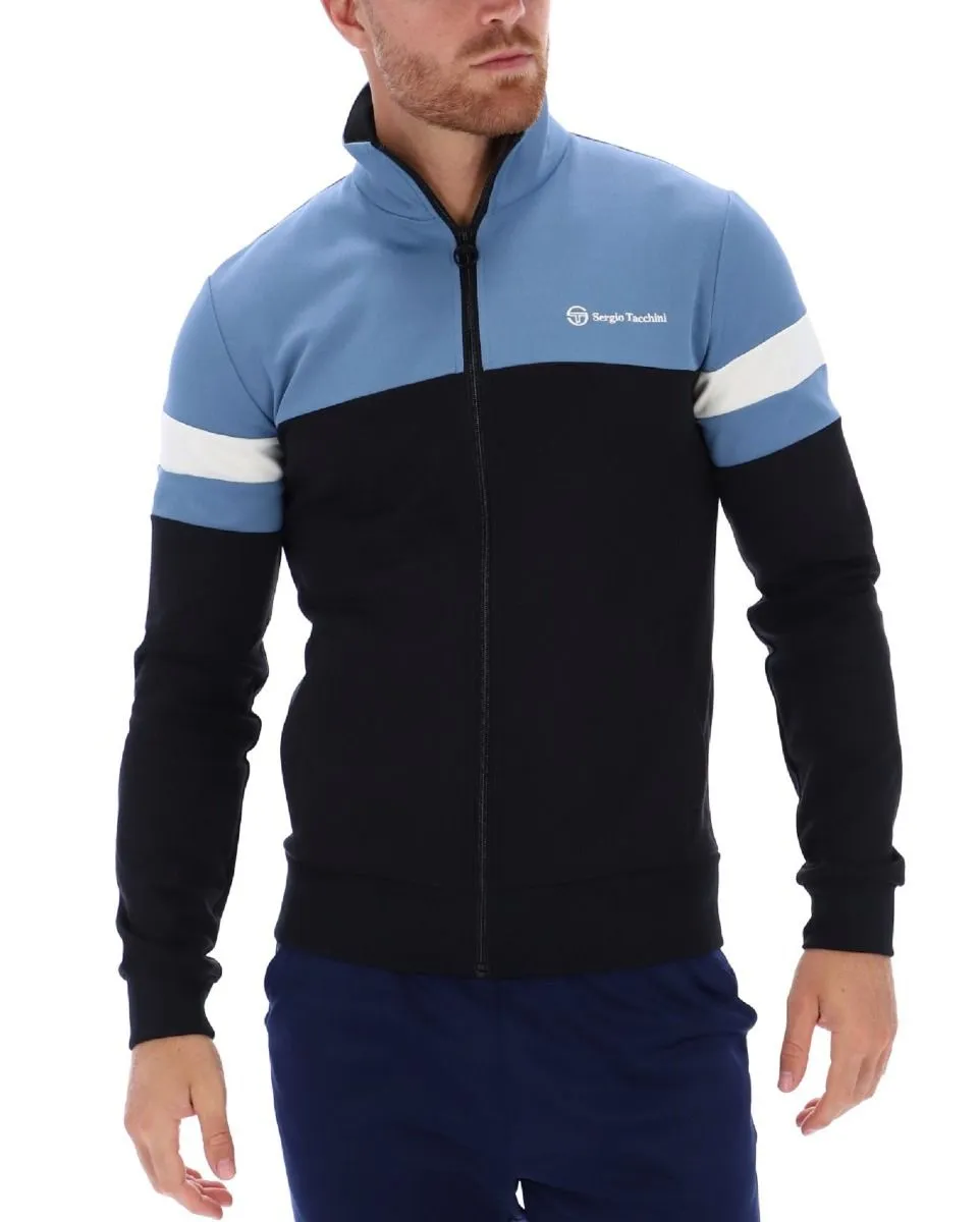 Jonnie Track Jacket Black Coronet Blue