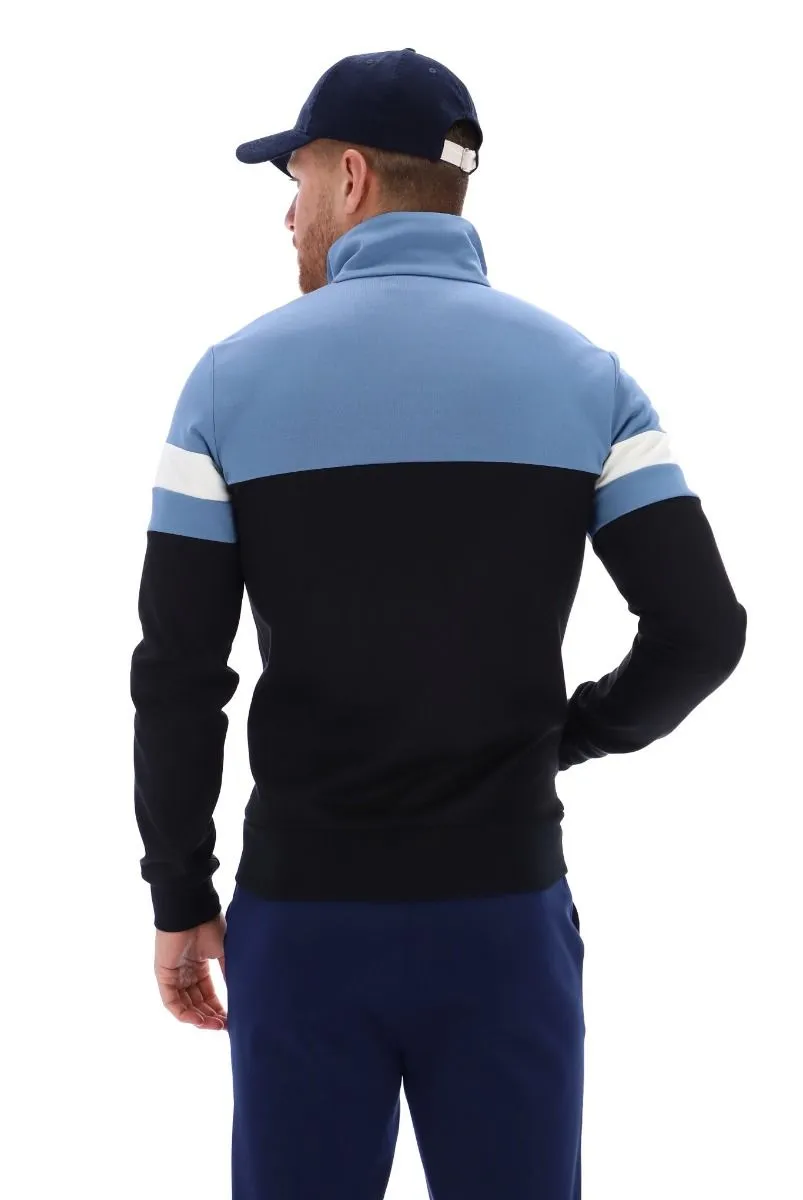 Jonnie Track Jacket Black Coronet Blue