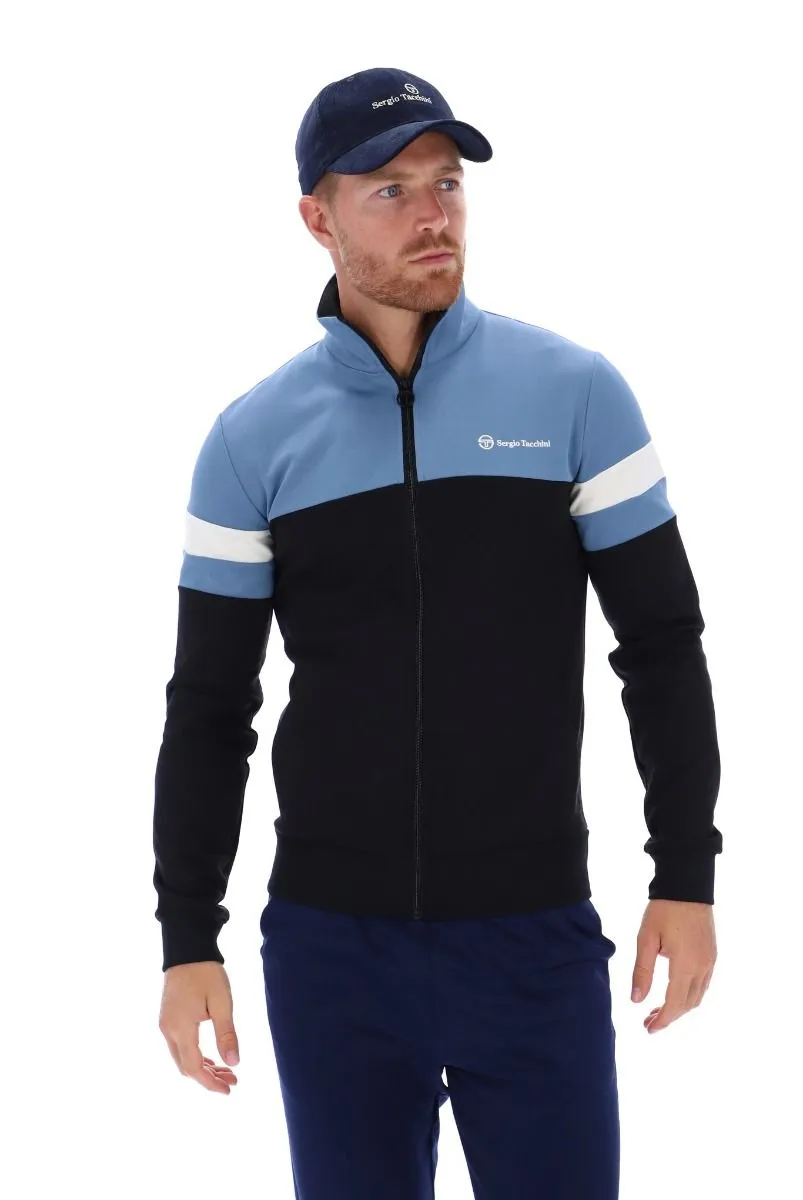 Jonnie Track Jacket Black Coronet Blue