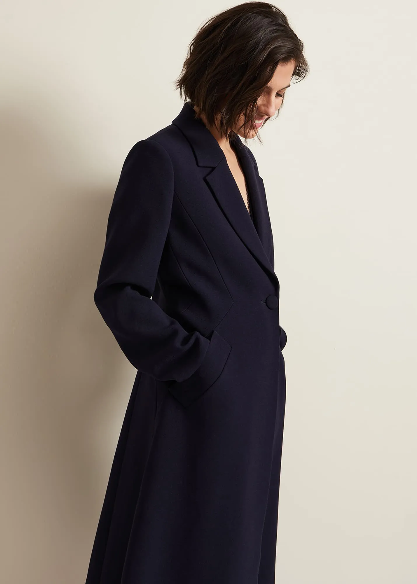 Juliette Crepe Coat