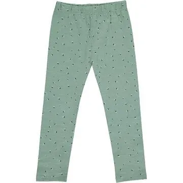 Kathleen Aqua Floral Leggings by Vignette