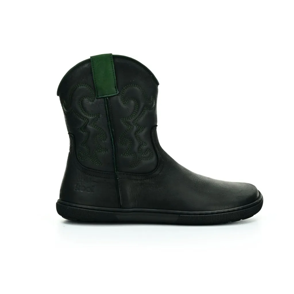 Koel Frances Synthetic Black and Green Barefoot Boots