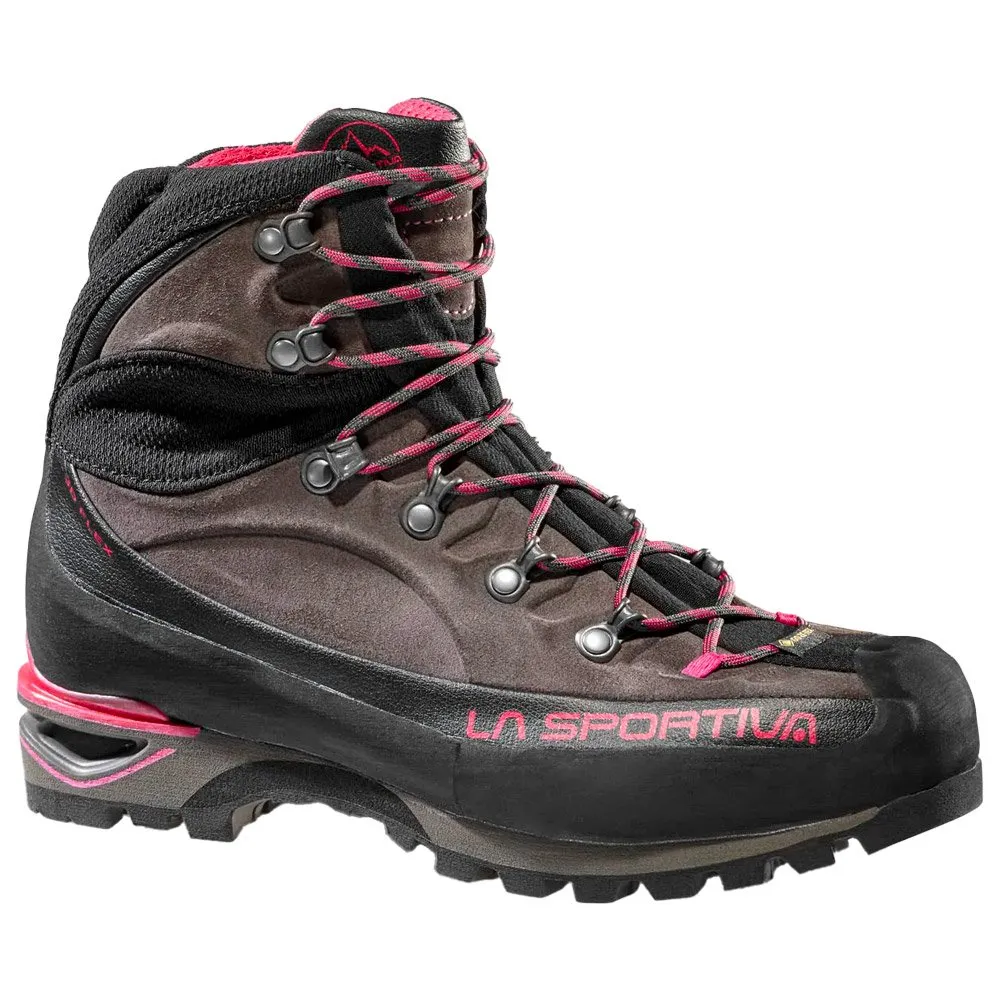 La Sportiva Women's Trango Alp Evo GTX Mountaineering Boots Carbon Cerise.