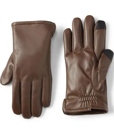 Lands' End Men's Cashtouch Faux Leather Glove