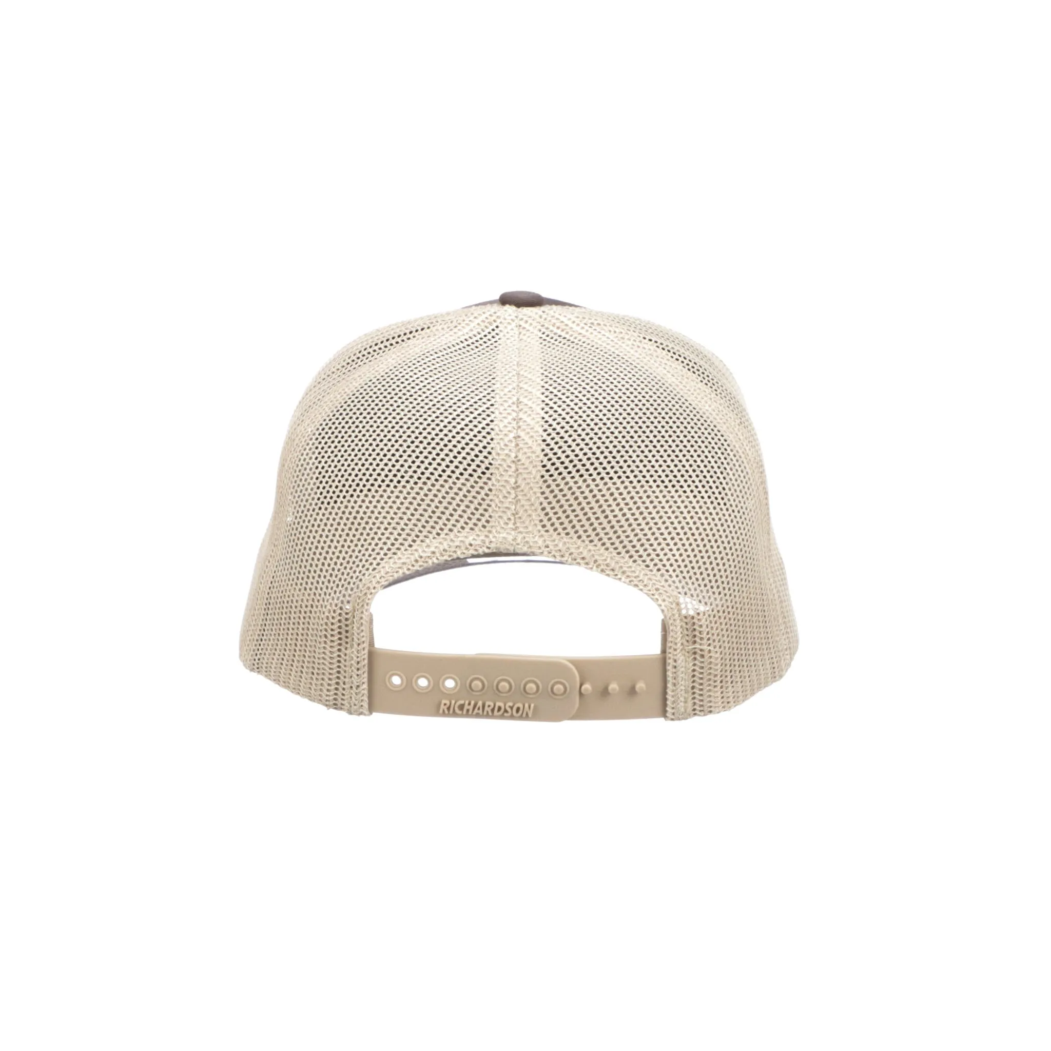 Brown and Khaki Leather Patch Cap