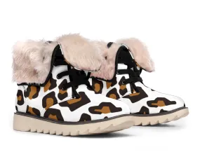 Leopard Print Snow Boots