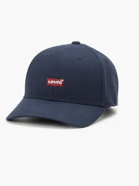 Navy Blue Levi Housemark Flex Fit Baseball Cap