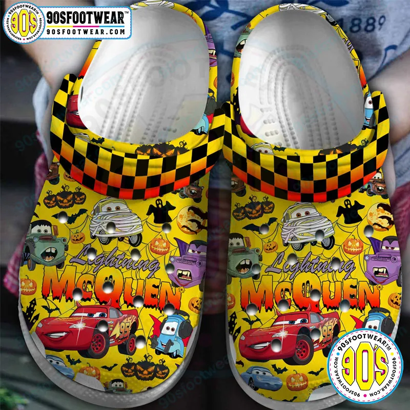 Lightning McQueen Pixar Cars Clog Shoes Yellow