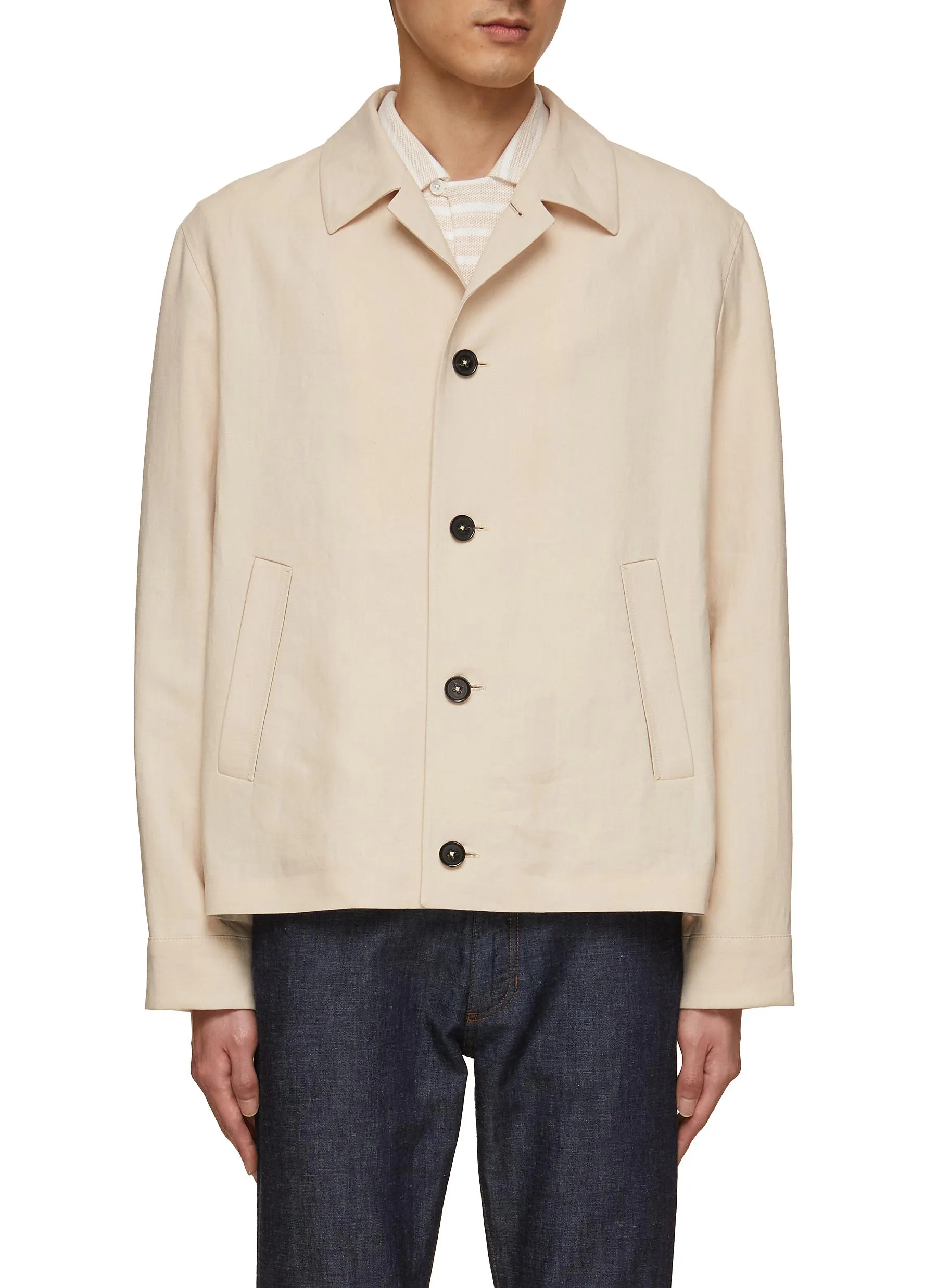 Linen Chore Jacket by ZEGNA.