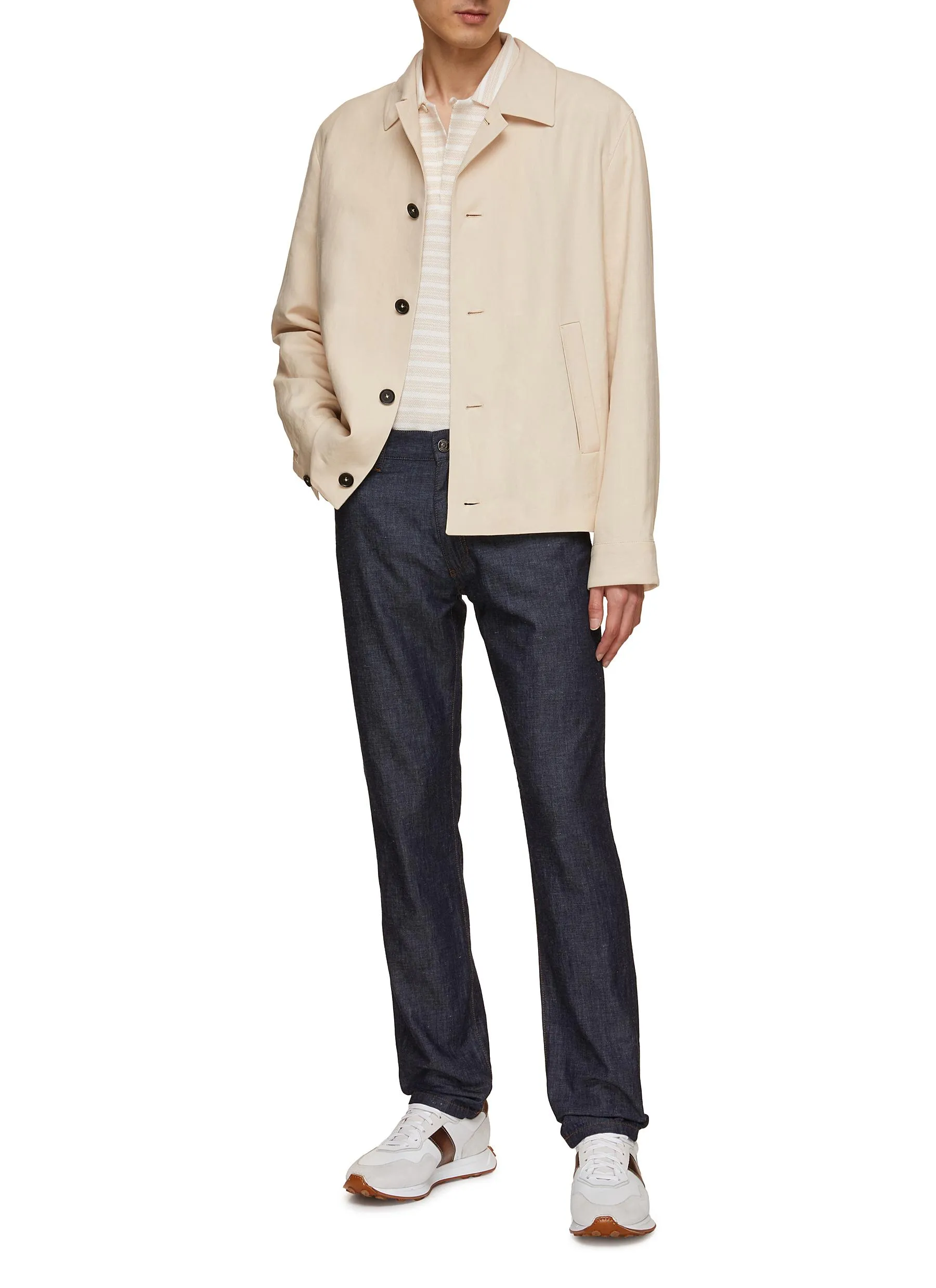 Linen Chore Jacket by ZEGNA.