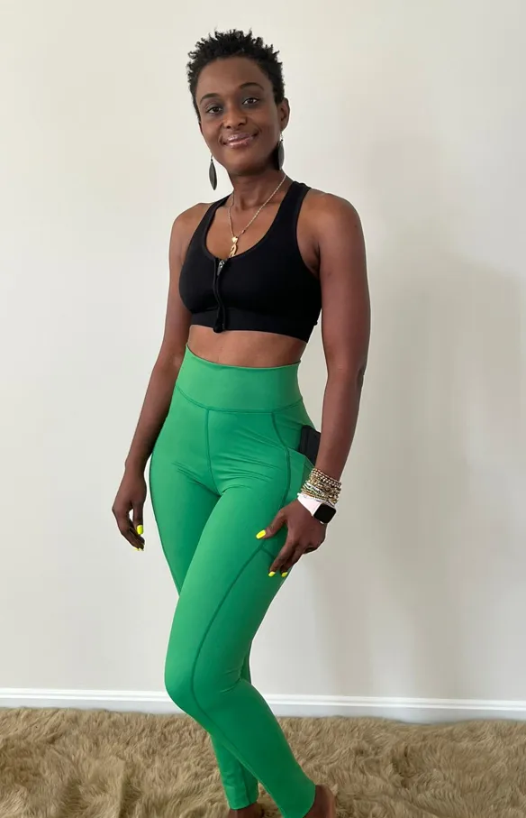 Pocket Leggings in Livav Green