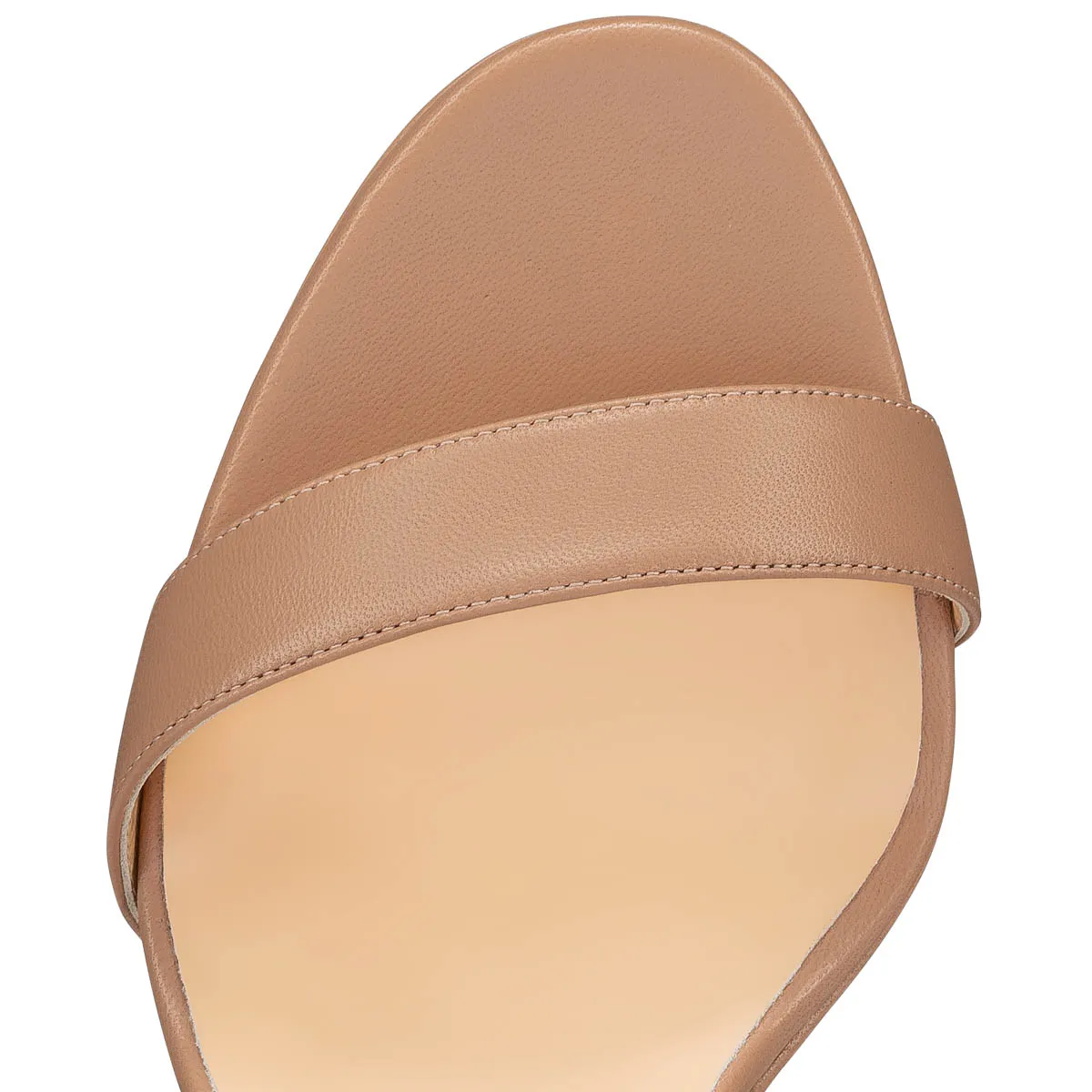 Loubi Queen 120mm Blush Nappa Leather Sandals for Women