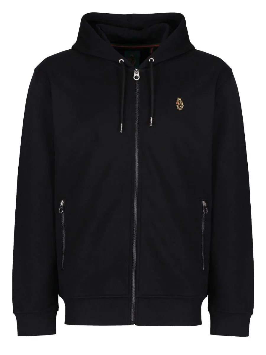 Luke 1977 Berlin Jet Black Zip Hoodie