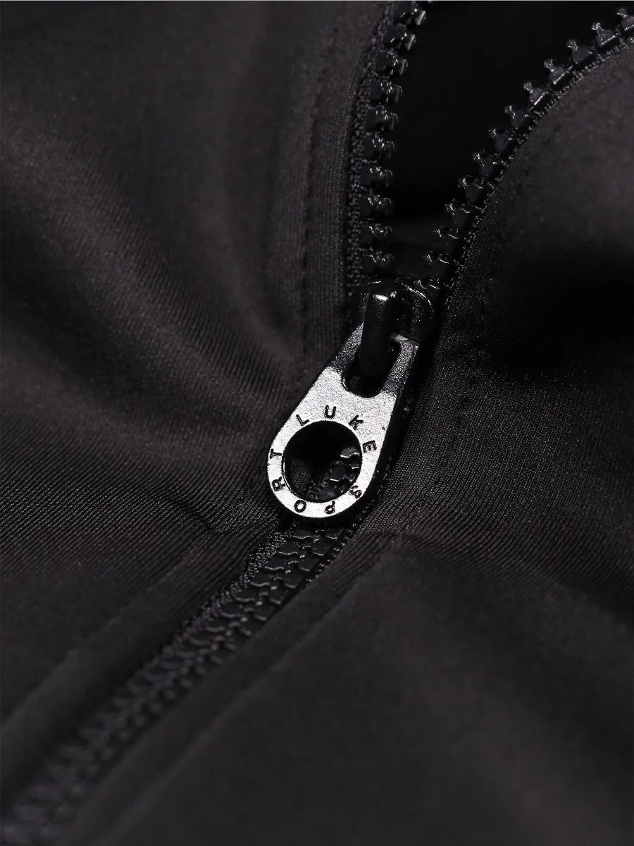 Luke 1977 Chicago Tape Jet Black Zip Hoodie