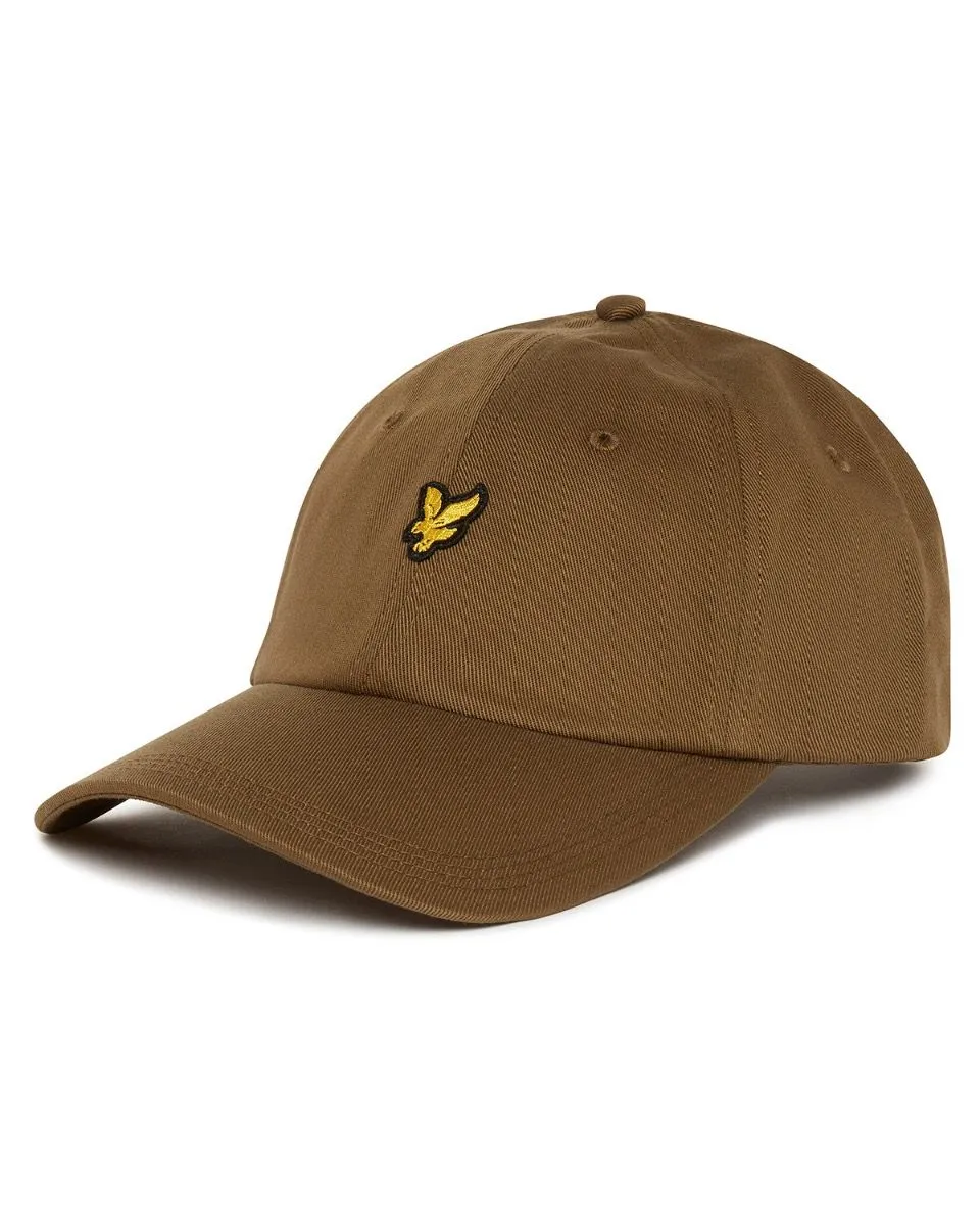 Lyle & Scott Olive Cotton Baseball Cap