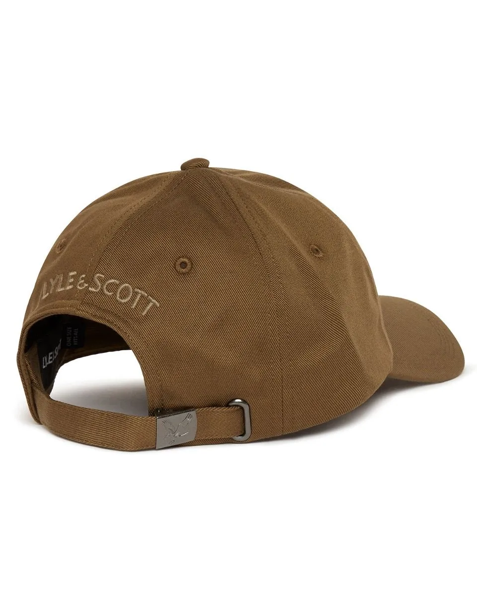 Lyle & Scott Olive Cotton Baseball Cap