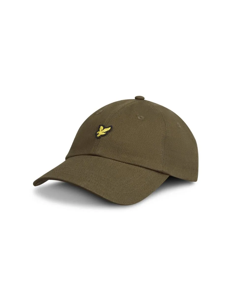 Lyle & Scott Olive Cotton Baseball Cap