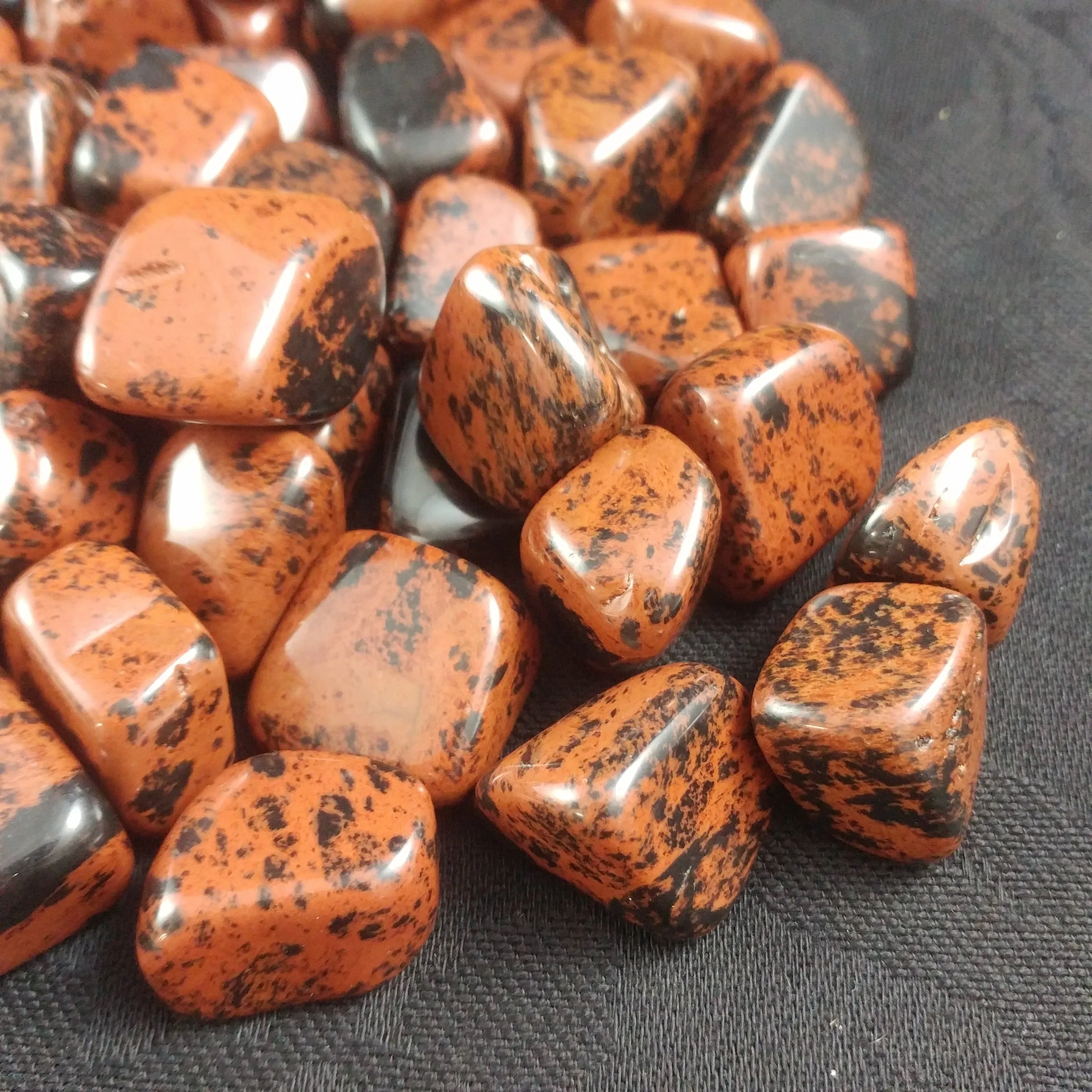 Mahogany Obsidian Tumbled 1 lb