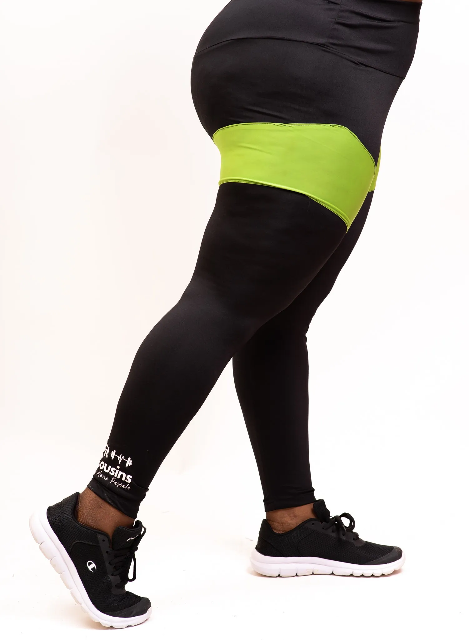 Marie's Green Biker Leggings - Women's Daring Workout Leggings