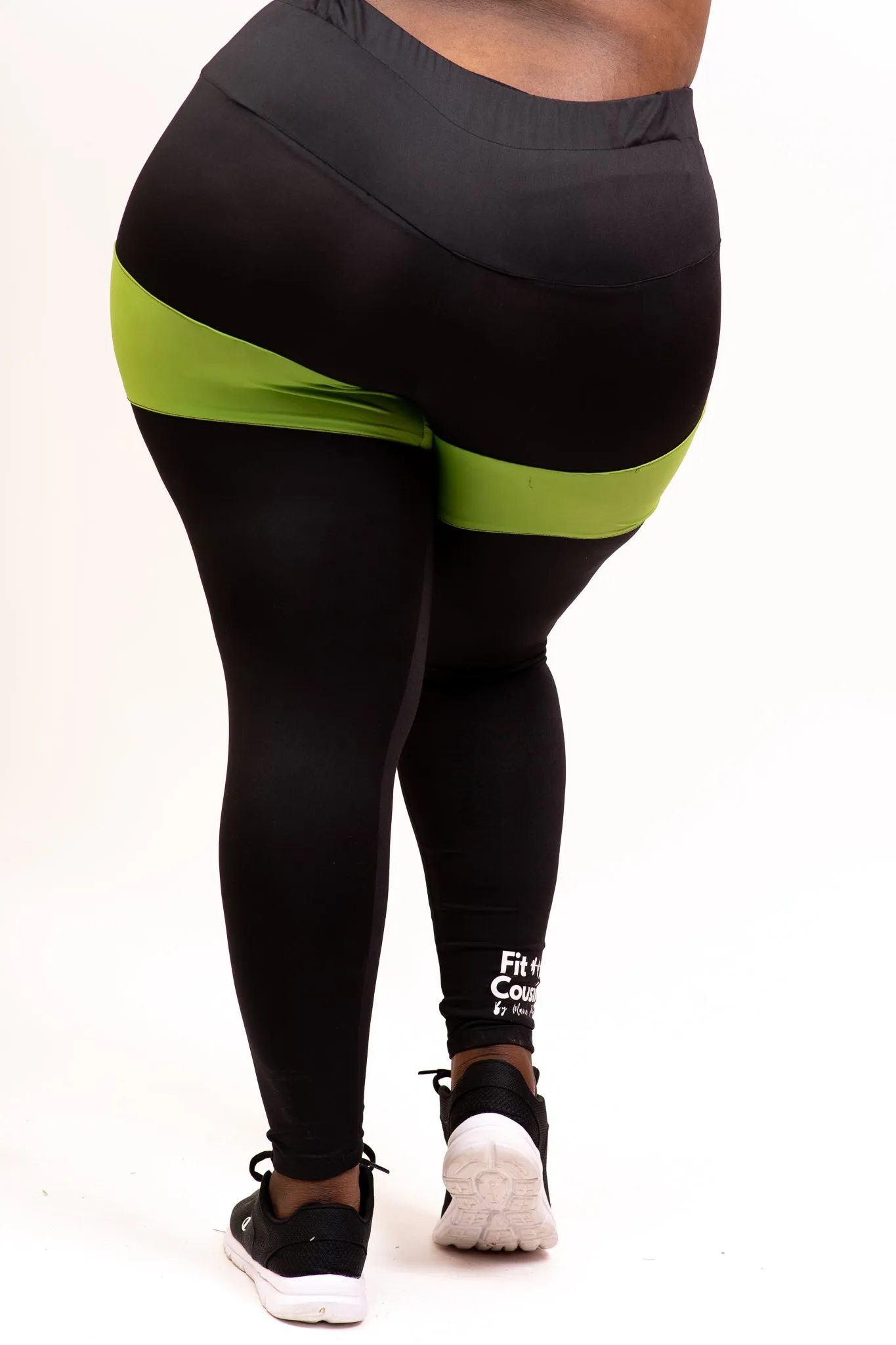 Marie's Green Biker Leggings - Women's Daring Workout Leggings