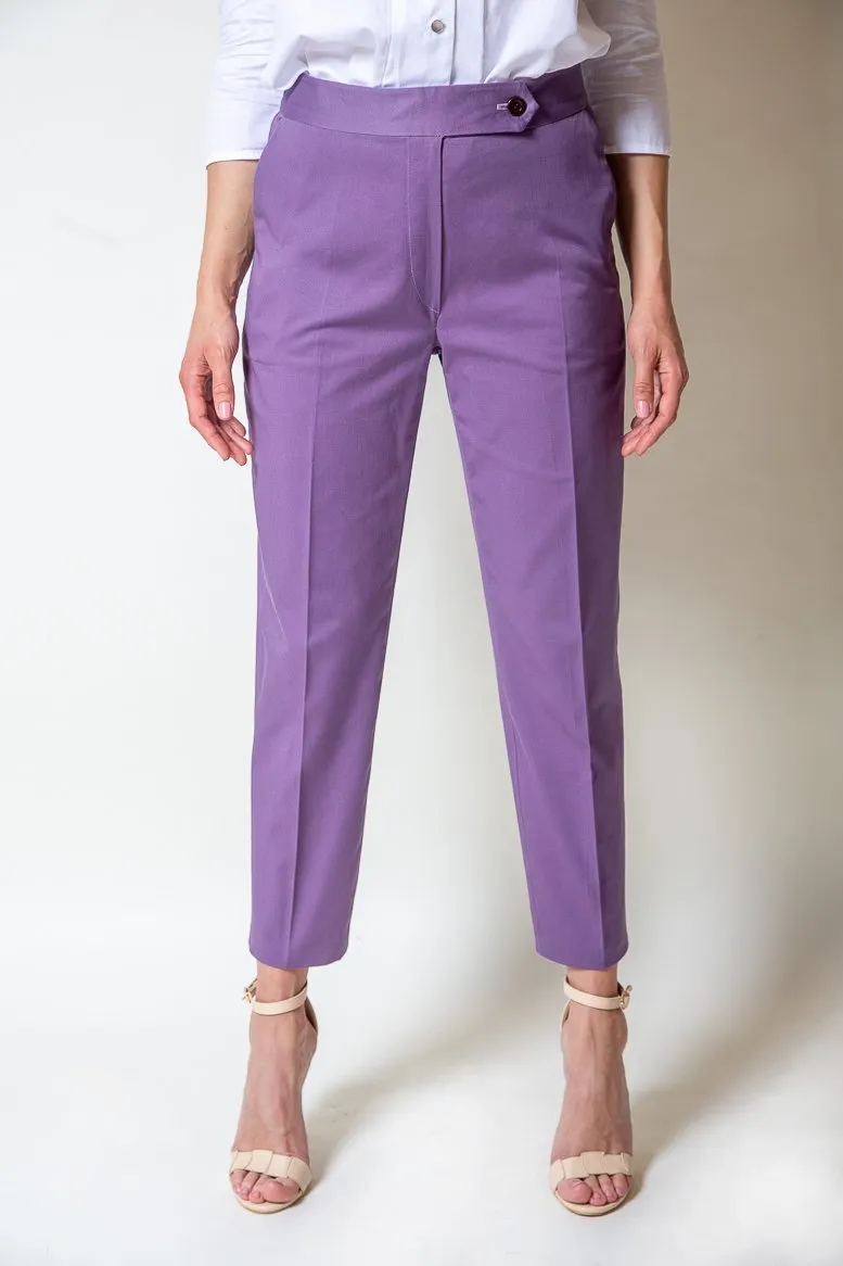 Mauve Cotton Pants