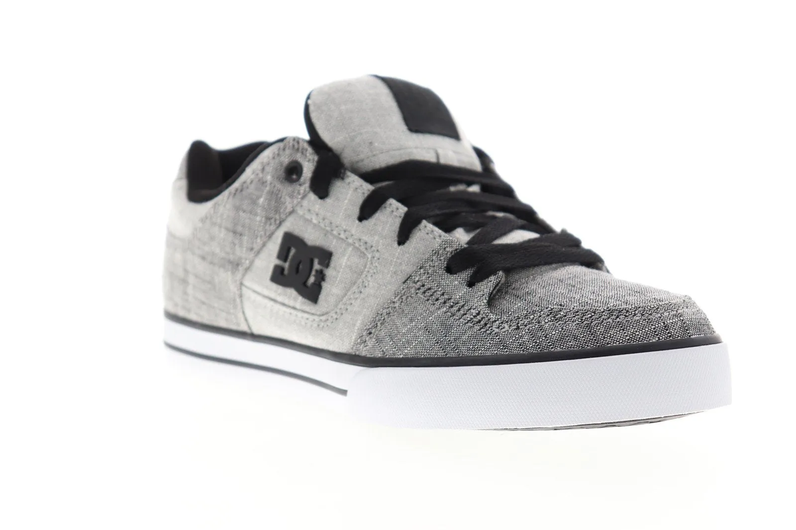 Men's Gray Canvas Skate Sneakers Shoes from DC Pure TX SE 320423.