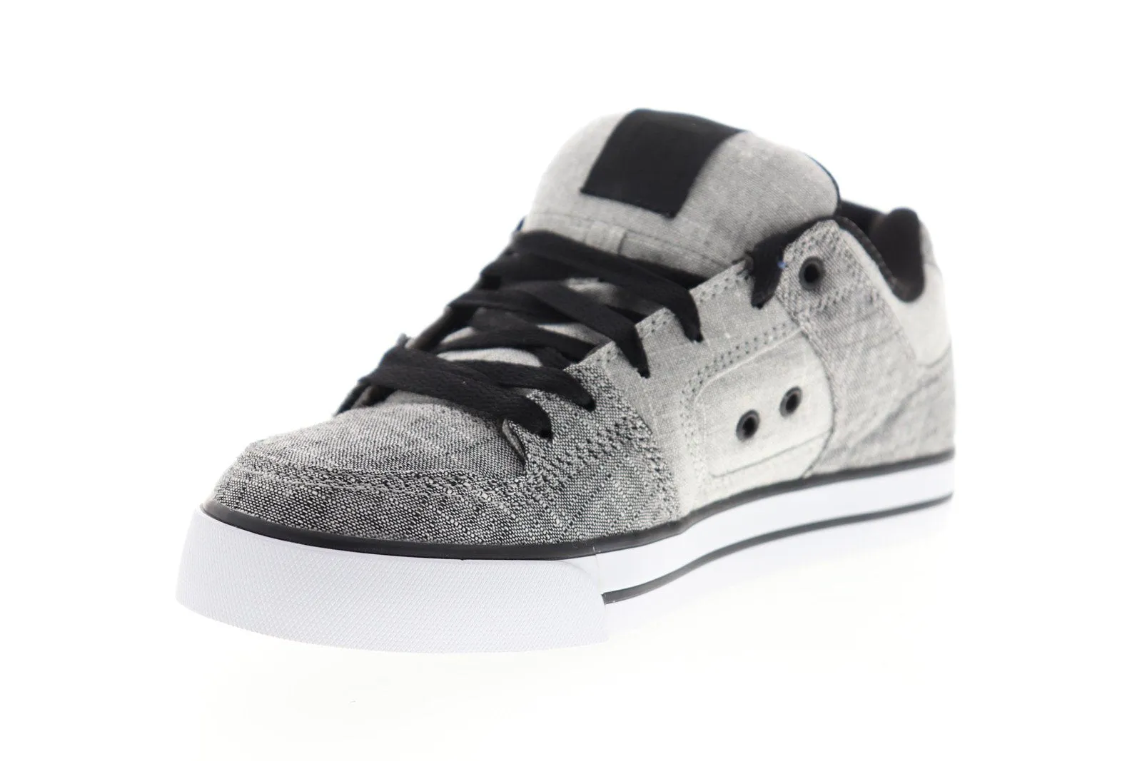 Men's Gray Canvas Skate Sneakers Shoes from DC Pure TX SE 320423.