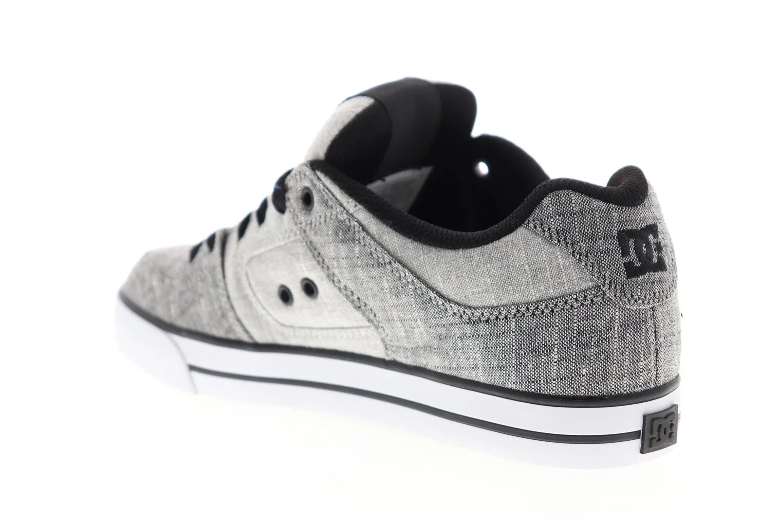 Men's Gray Canvas Skate Sneakers Shoes from DC Pure TX SE 320423.