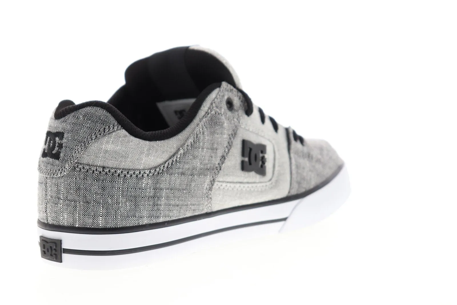 Men's Gray Canvas Skate Sneakers Shoes from DC Pure TX SE 320423.