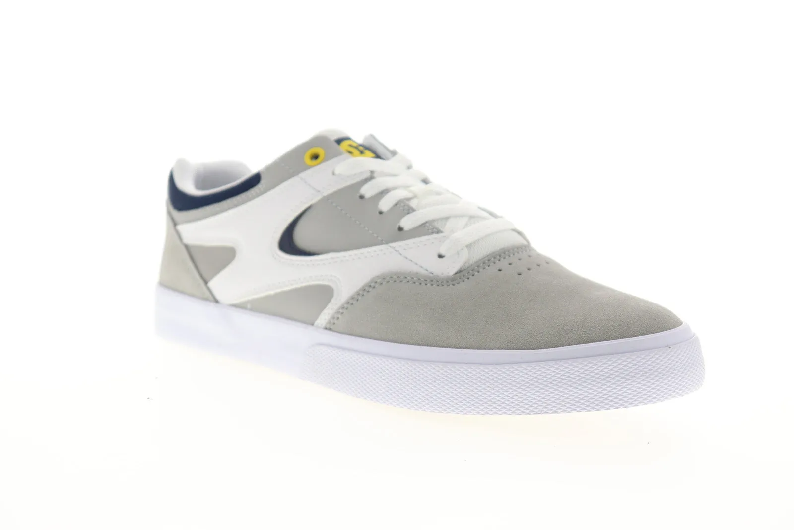 Mens Gray Suede Lace Up Skate Sneakers Shoes - DC Kalis Vulc ADYS300569