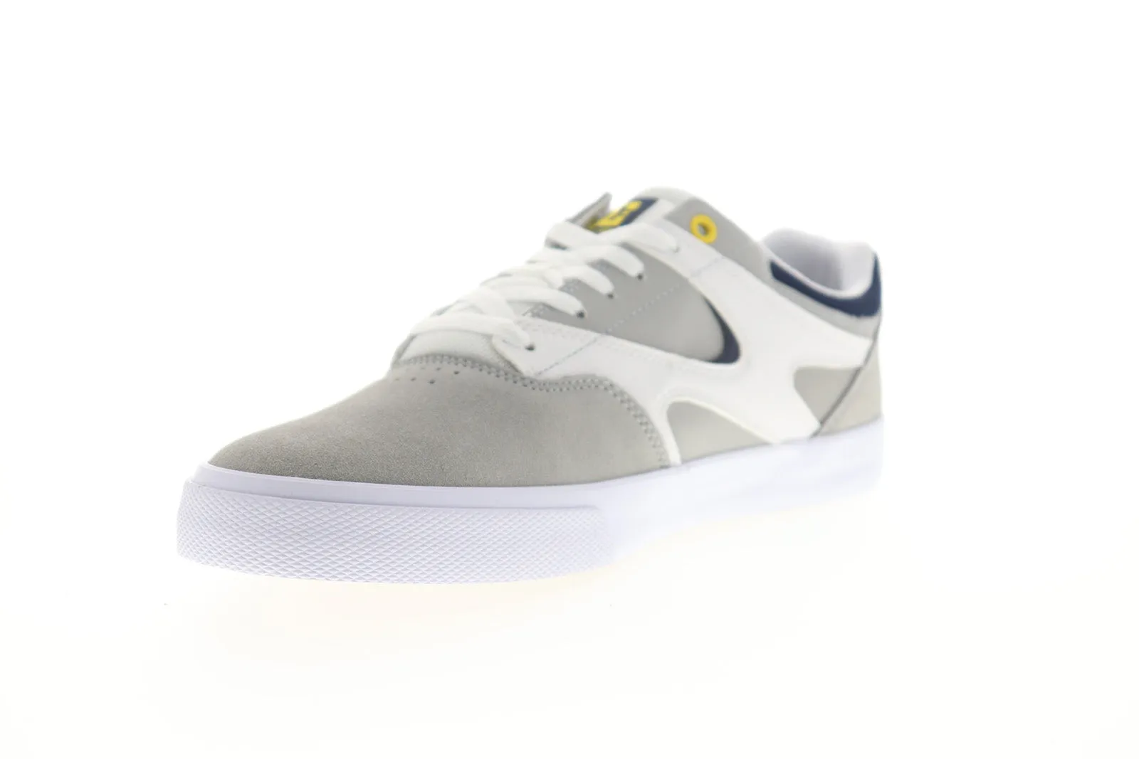 Mens Gray Suede Lace Up Skate Sneakers Shoes - DC Kalis Vulc ADYS300569