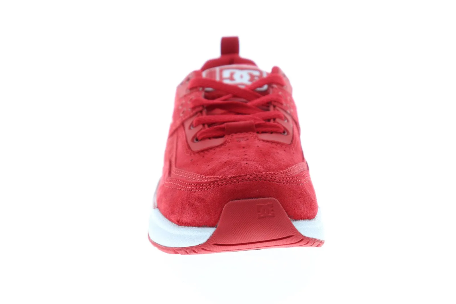 Mens Red Suede Low Top Skate Sneakers Shoes for Google.