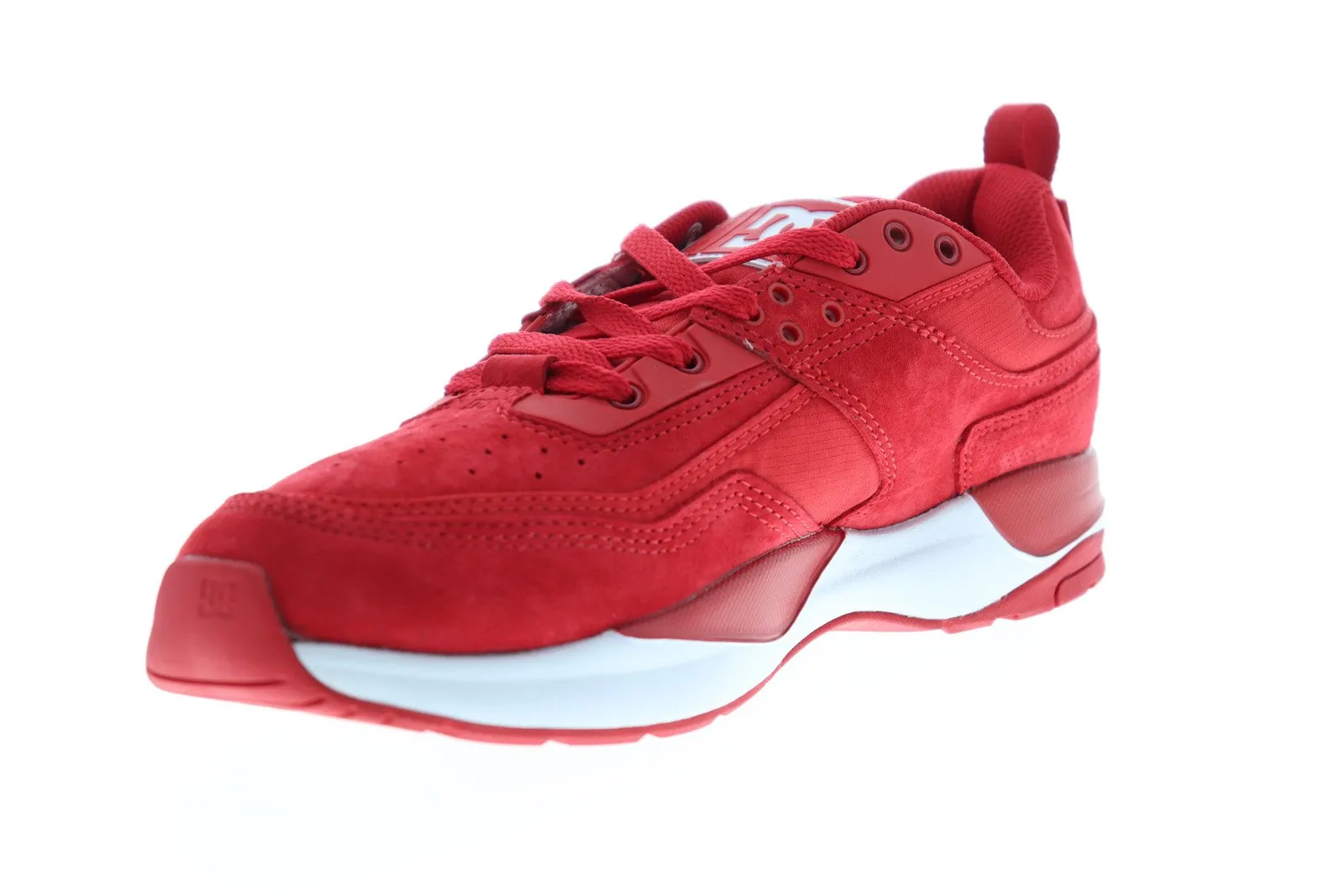 Mens Red Suede Low Top Skate Sneakers Shoes for Google.