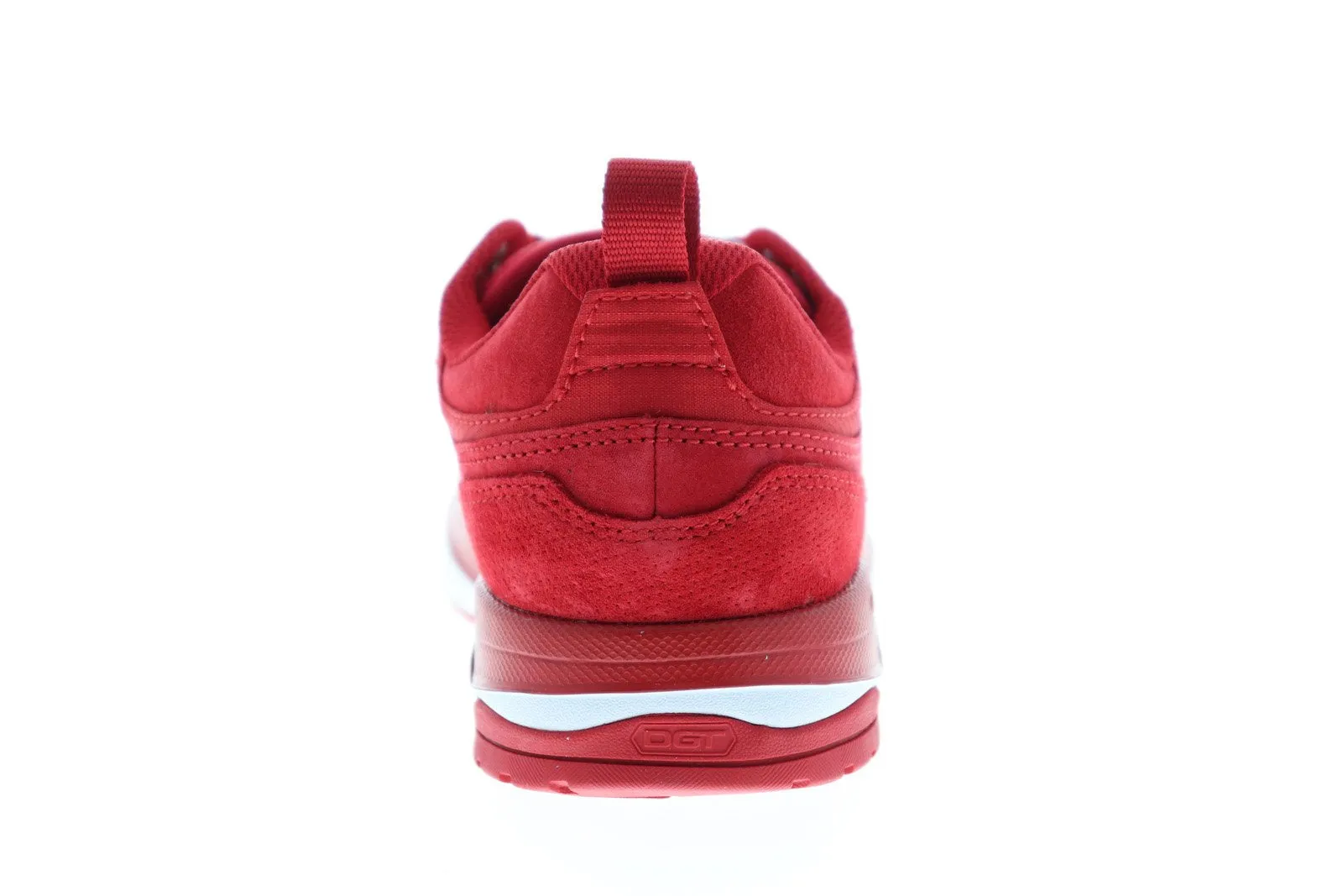 Mens Red Suede Low Top Skate Sneakers Shoes for Google.