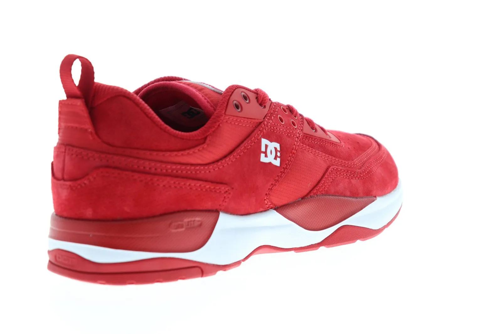 Mens Red Suede Low Top Skate Sneakers Shoes for Google.