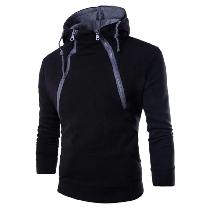 Men's Zipper Hoodies Clearance - Casual Solid Color Sweatshirts US