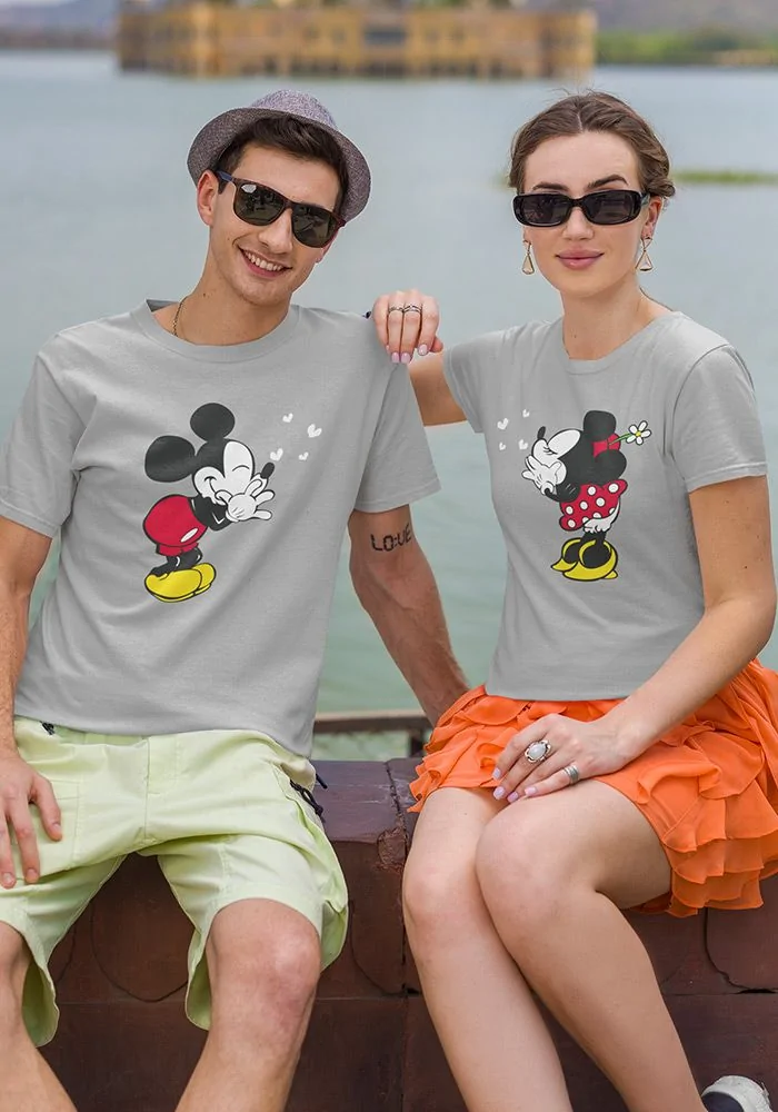 Mickey Minnie Couple Tshirt by Flying Kisses