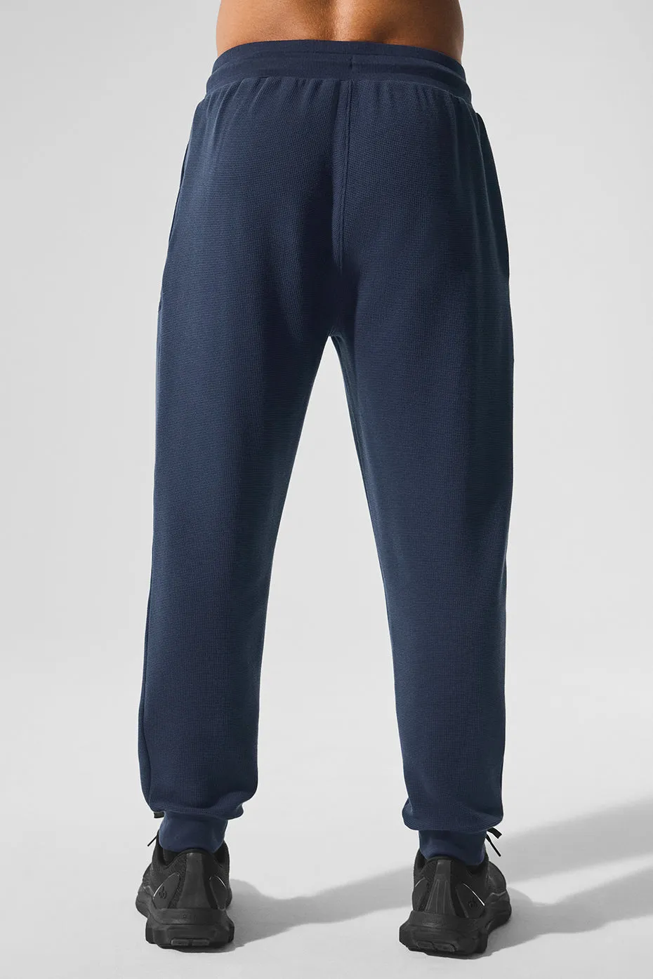 Micro Waffle Fast Break Jogger - Navy - Navy Blue Jogger Pants