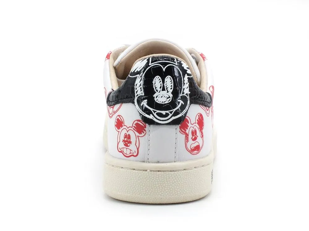 MOA Disney Mickey Mouse White Red Black Sneaker Sketch - Master Of Arts (MC467CO)