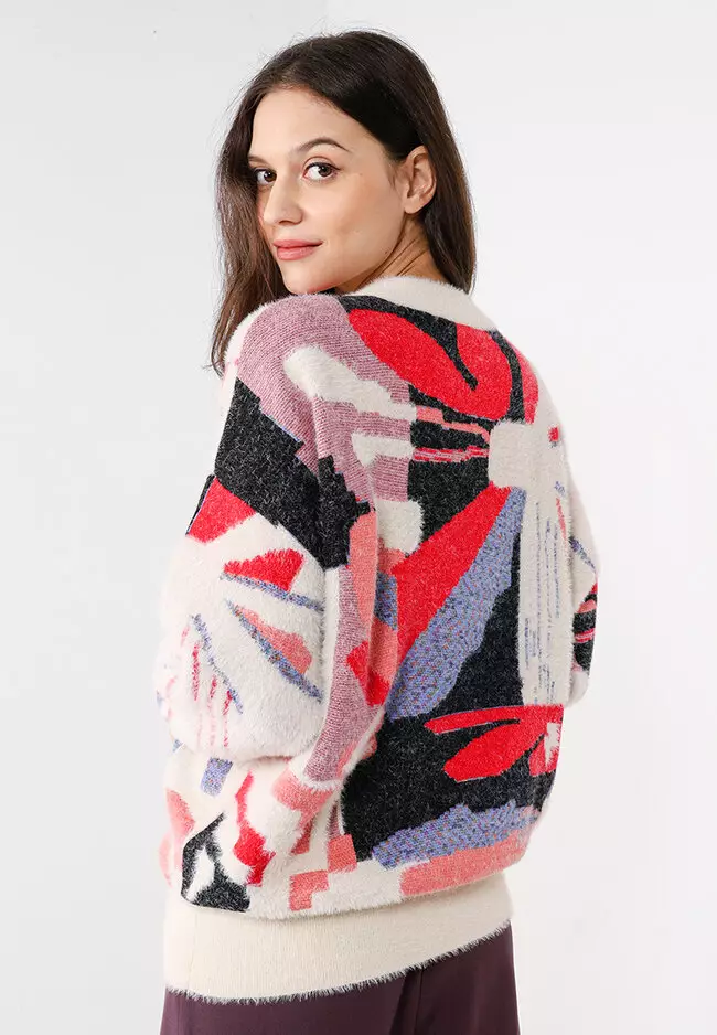 Colorful Geometric Pullover