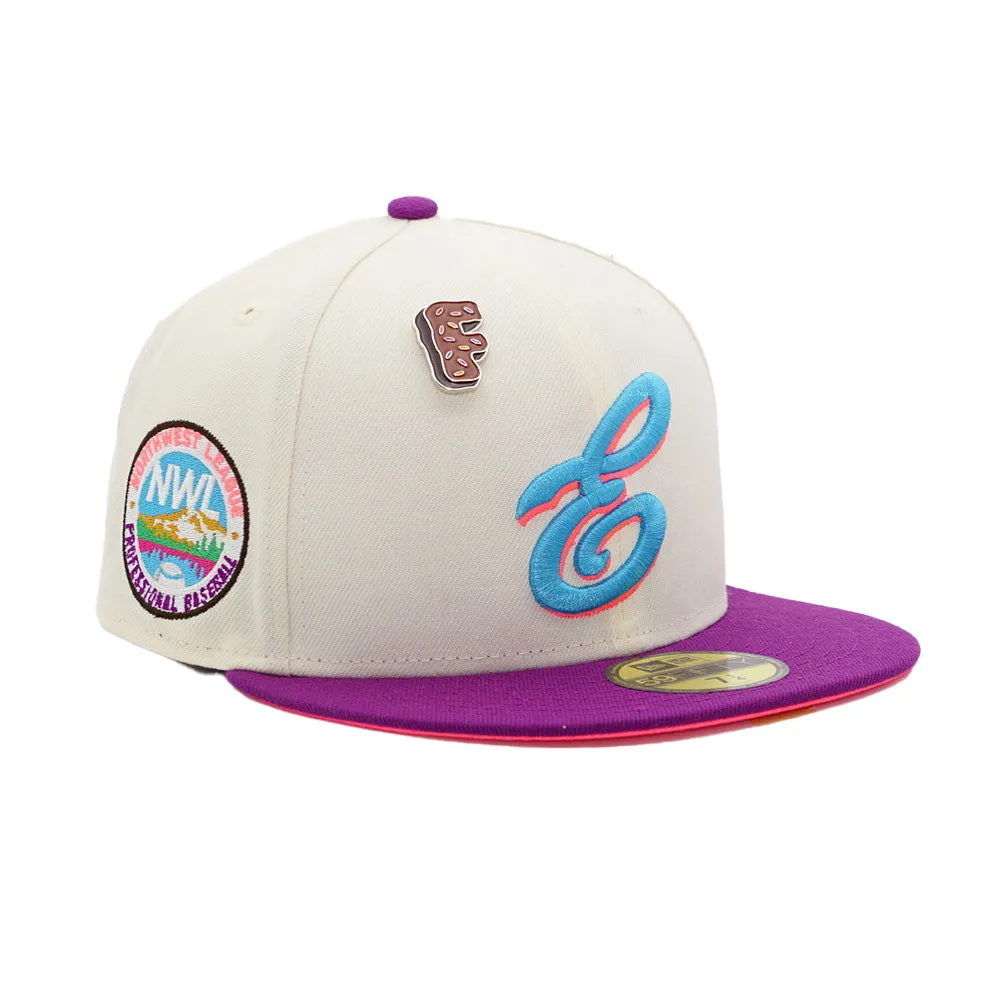 Eugene Emeralds 59FIFTY MILB 2 Tone Cap with NWL Side Patch, Exclusive to Franchise Stores.