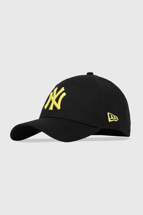 New Era Black Cotton Baseball Cap New York Yankees