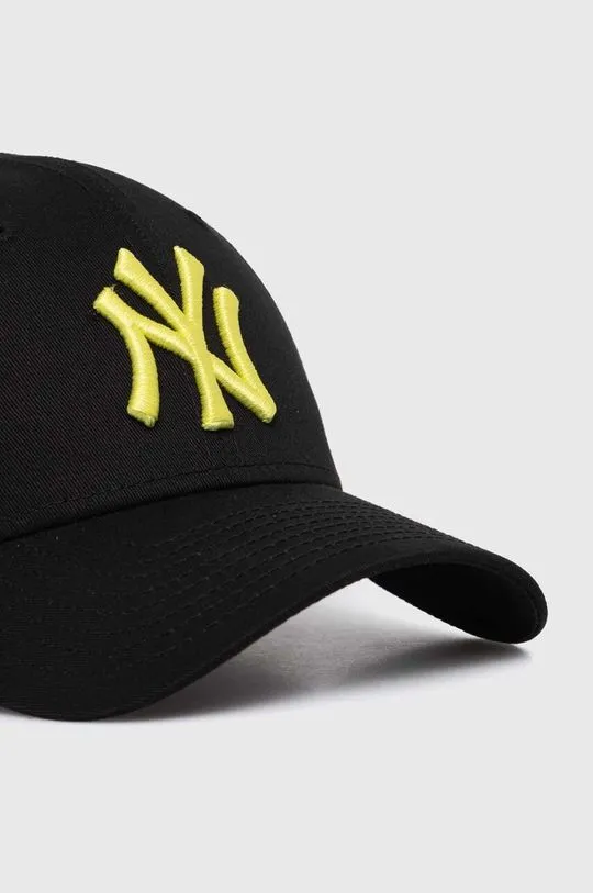 New Era Black Cotton Baseball Cap New York Yankees