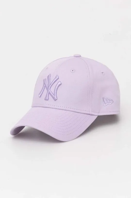 New Era Violet Cotton Baseball Cap New York Yankees