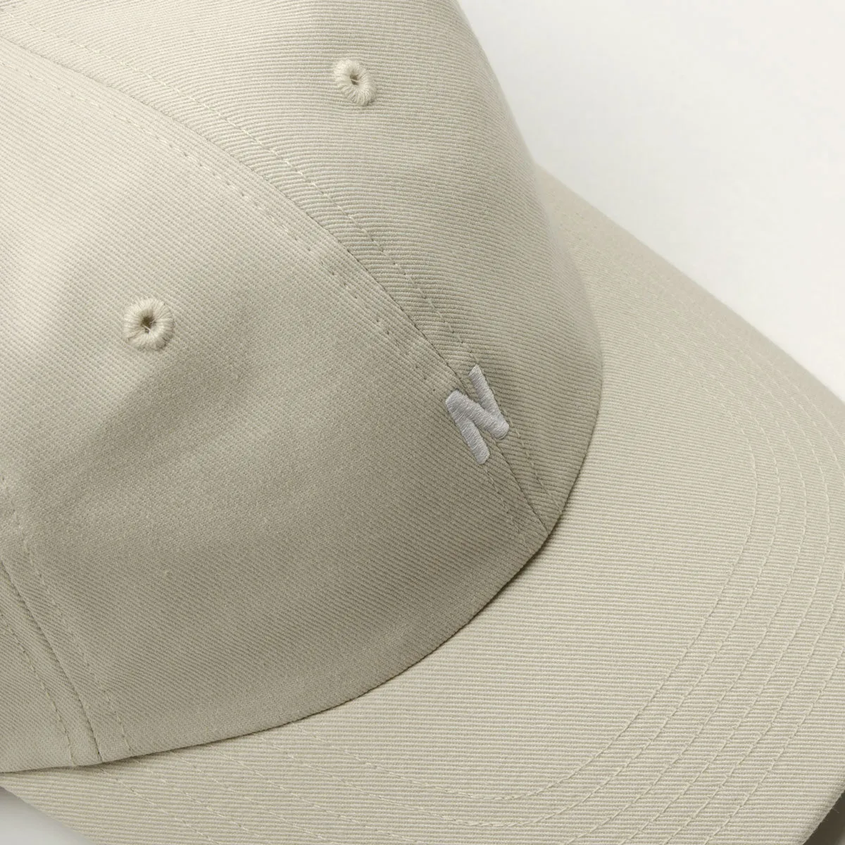 Norse Projects Twill Cap Marble White