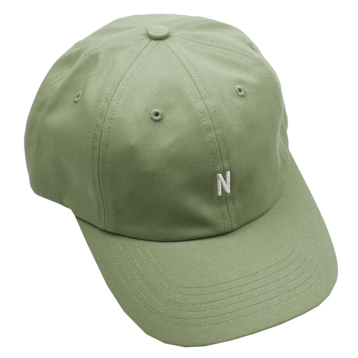 Norse Projects Sunwashed Green Twill Sports Cap